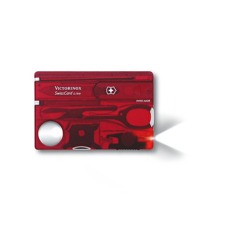 Navaja Swisscard Lite color Rojo Transparente Victorinox-0