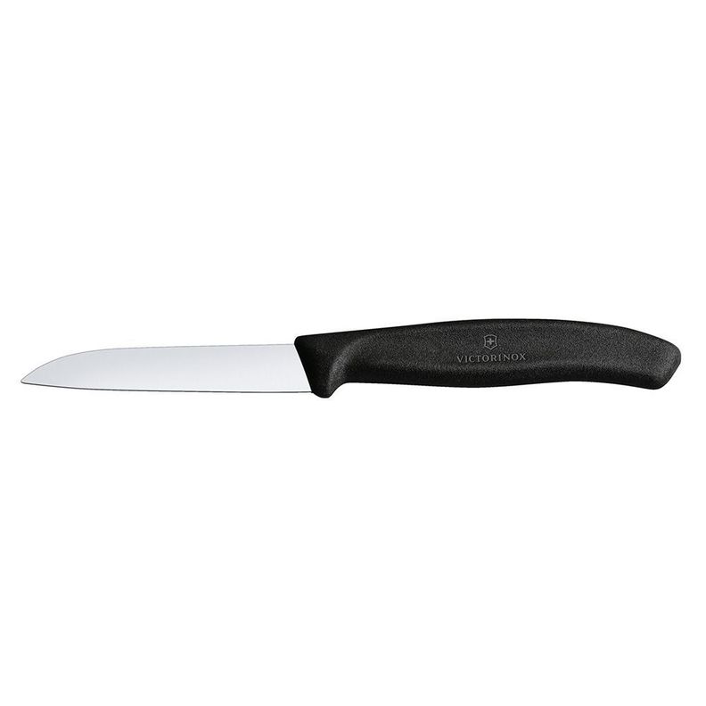 Cuchillo clásico recto Negro 8 cm Victorinox-0
