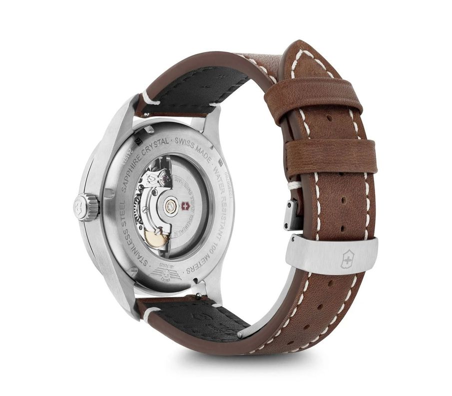 Reloj Airboss Mechanical correa de cuero Victorinox-1