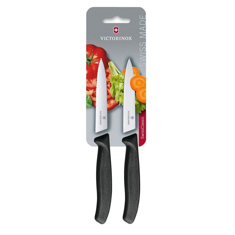 Juego Cuchillos verdura negro 10 cm Victorinox-0