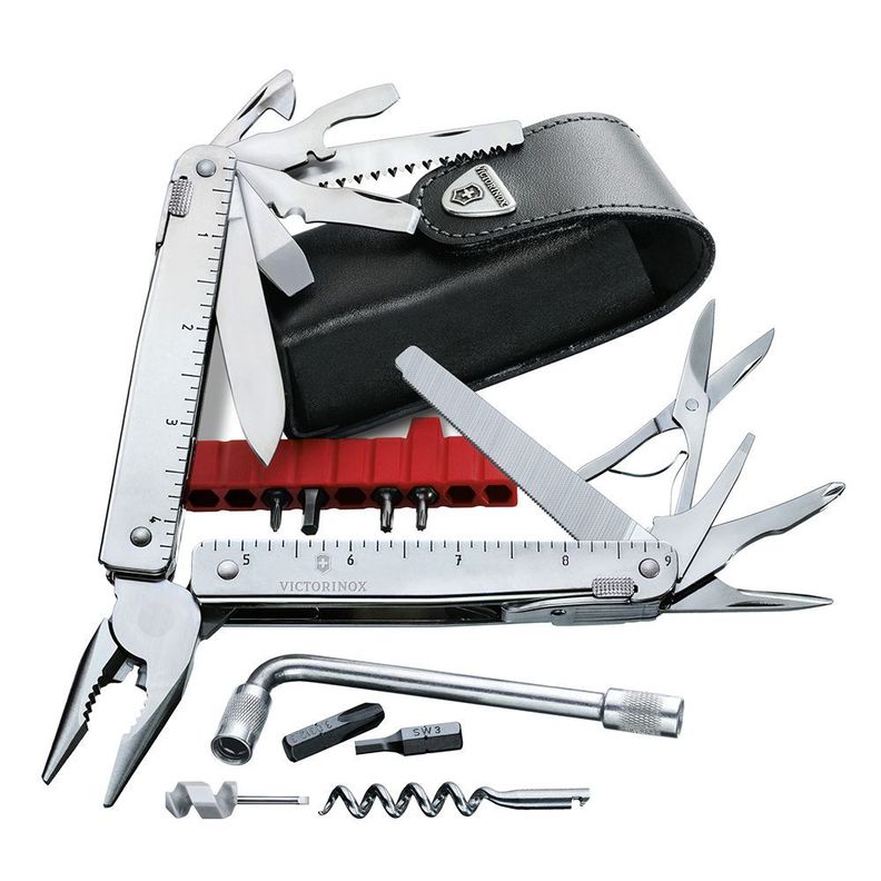 SwissTool X Plus color plata Victorinox Gris