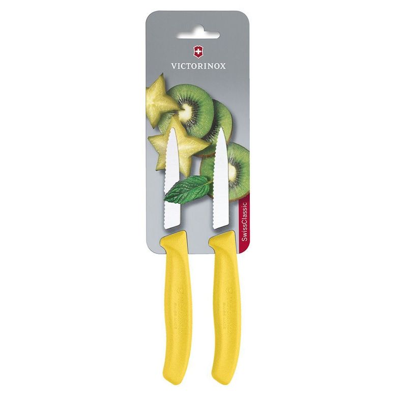 Cuchillo verdura dentado amarillo 8 cm Victorinox-0