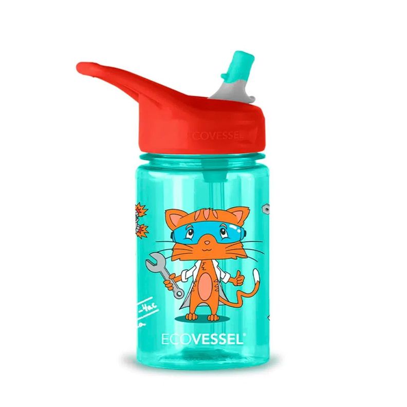 Botella de agua niños 355 ml The Splash Gato Genio-0