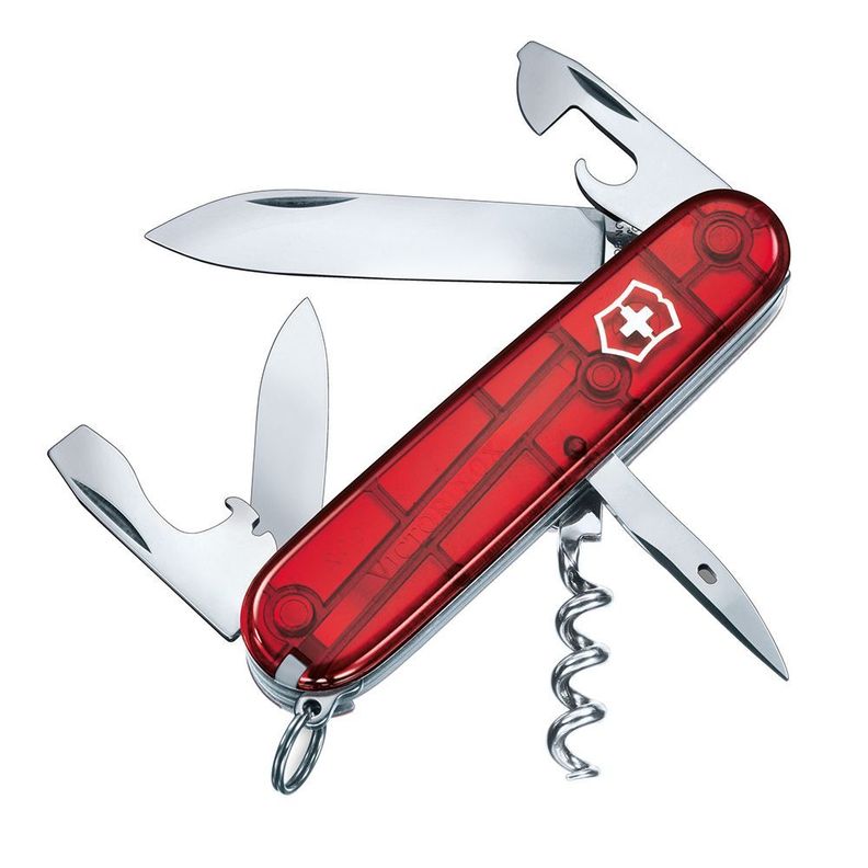 Navaja Spartan color Rojo transparente Victorinox-2