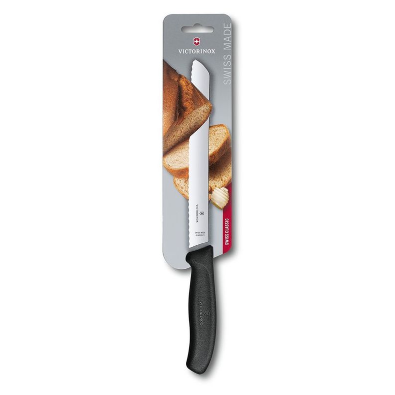 Cuchillo para pan Swiss Classic negro Victorinox-0