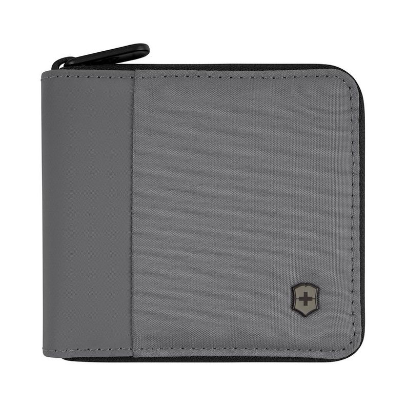 Billetera Zip-Around con proteccion RFID Gris Victorinox