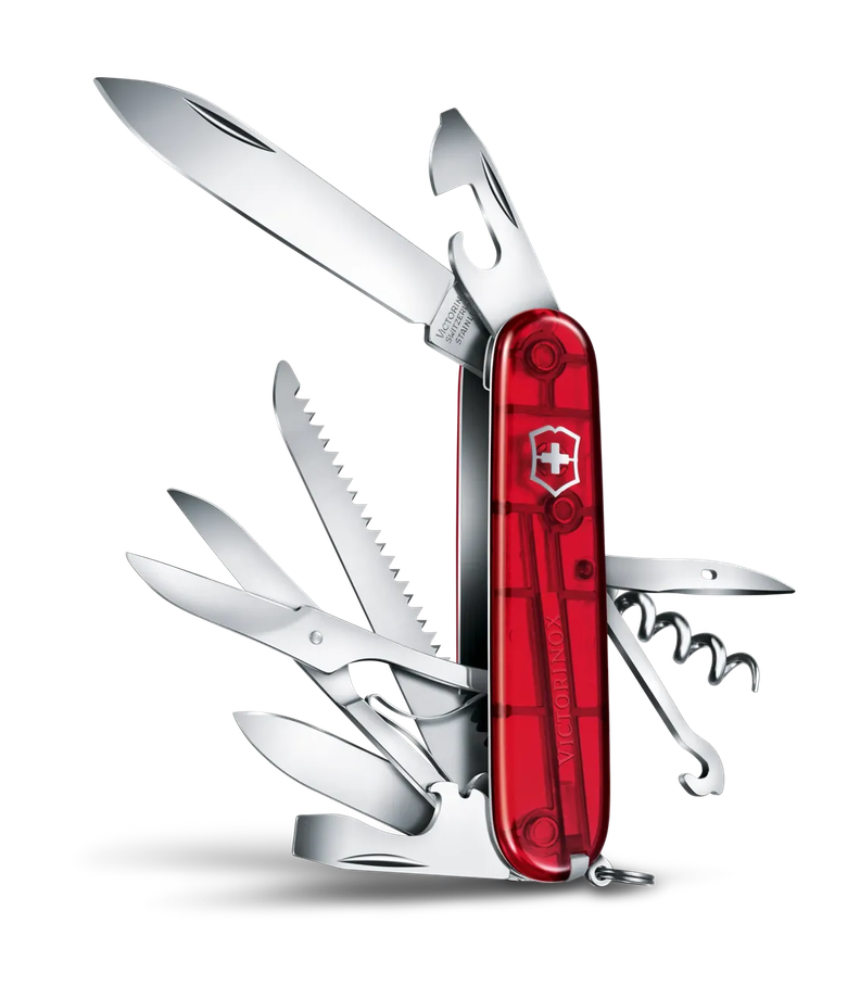 Navaja Huntsman color rojo translúcido Victorinox-3