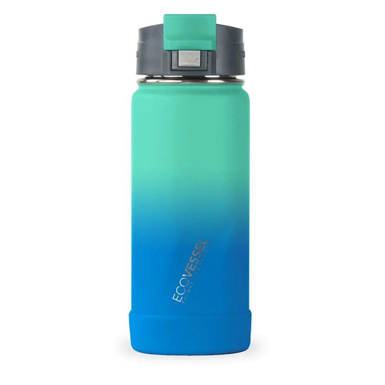 Botella inox de viaje 473 ml The Perk Azul.-0