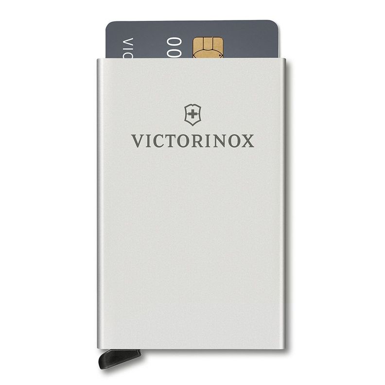 Billetera para tarjetas Altius Secrid Essential color plata Victorinox.-1