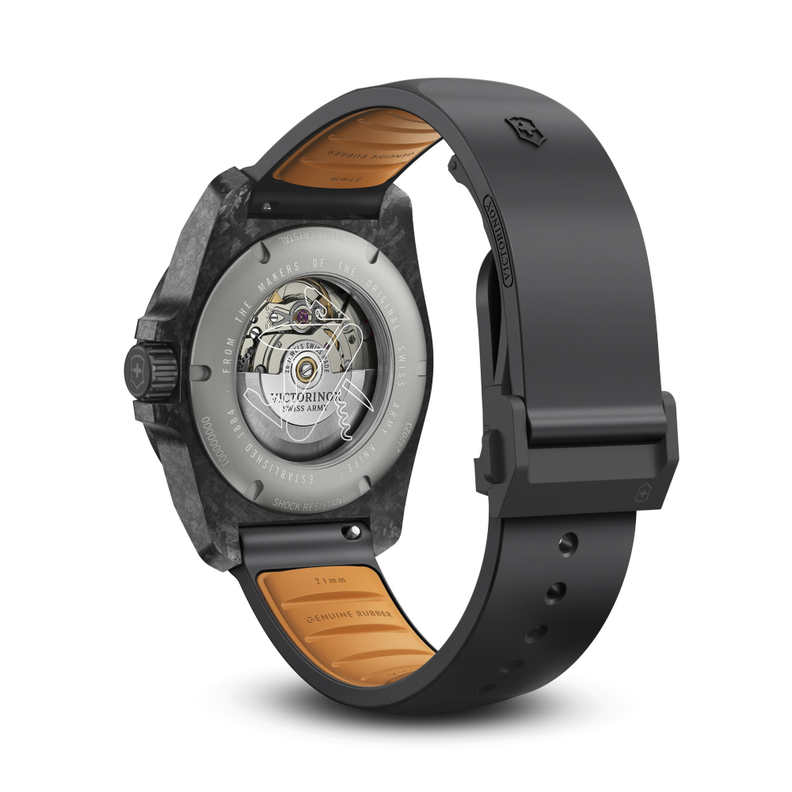 Reloj I.N.O.X. Carbon Automático correa de caucho negro Victorinox-1