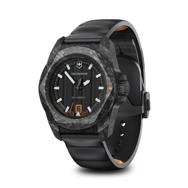 Reloj I.N.O.X. Carbon Automático correa de caucho negro Victorinox-2