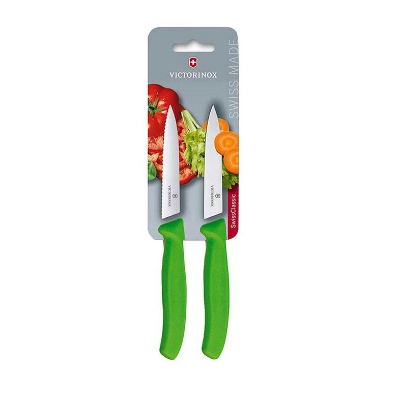 Juego Cuchillos verdura verde 10 cm Victorinox-0