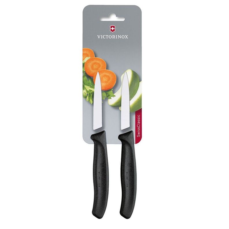 Cuchillo verdura mondador negro 8 cm Victorinox-0