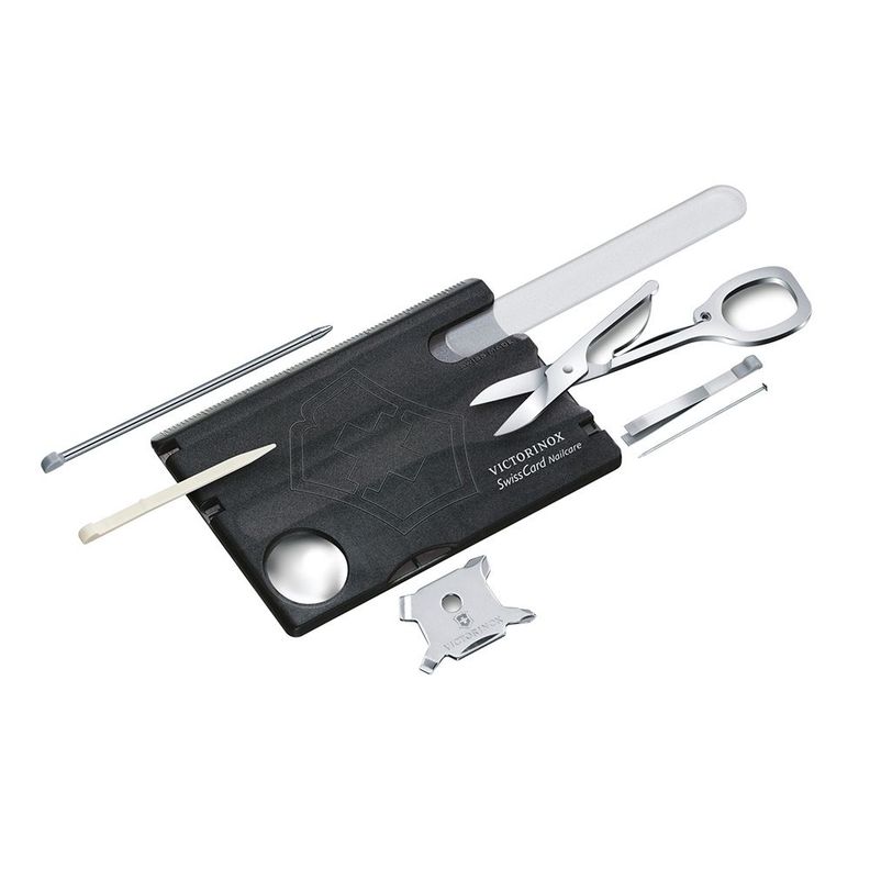 Navaja Swisscard Nailcare color Negro Victorinox-1