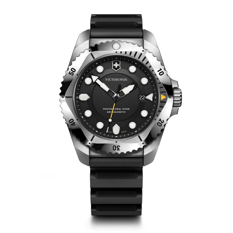 Reloj Dive Pro Quartz 43 mm negro caja acero Victorinox Negro Mate