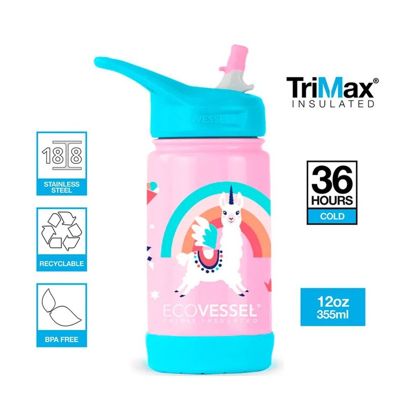 Botella de agua para niños 355 ml The Frost Llama.-1