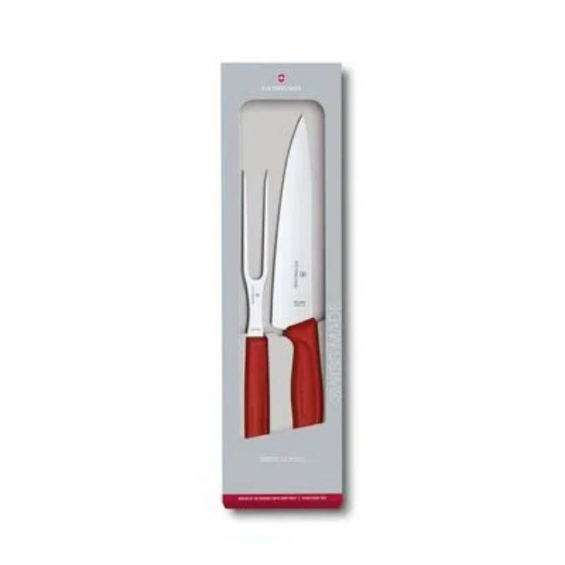 Juego para trinchar rojo 15 y 19 cm Victorinox-0