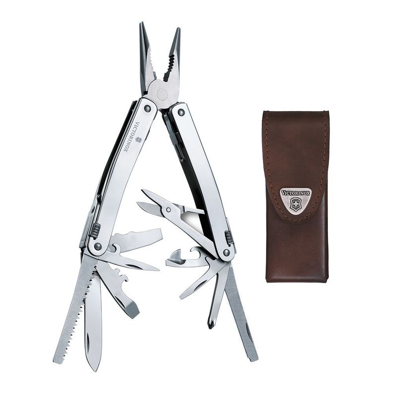 Multiherramienta SwissTool Spirit X color Plata Victorinox Gris