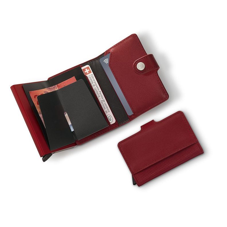 Billetera de cuero Altius Secrid color rojo Victorinox-1