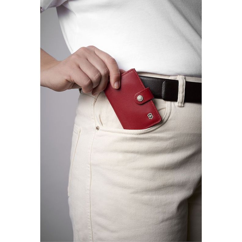 Billetera de cuero Altius Secrid color rojo Victorinox-3
