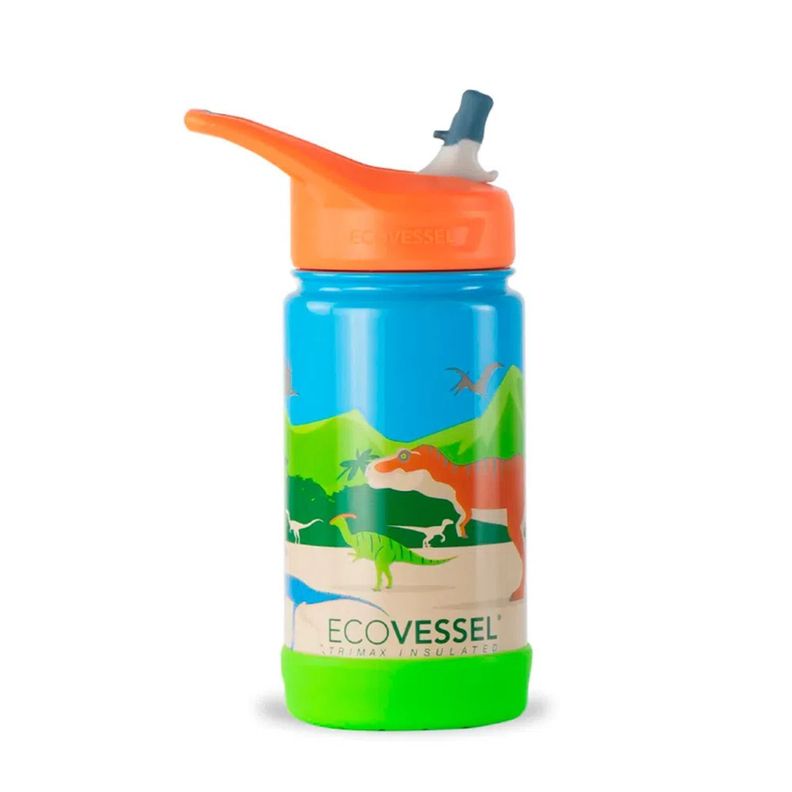 Botella de agua niños 355 ml The Frost Dinosaurio.-0
