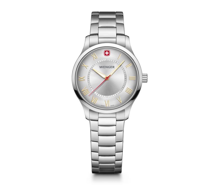 Reloj City Classic correa de acero Wenger Plata