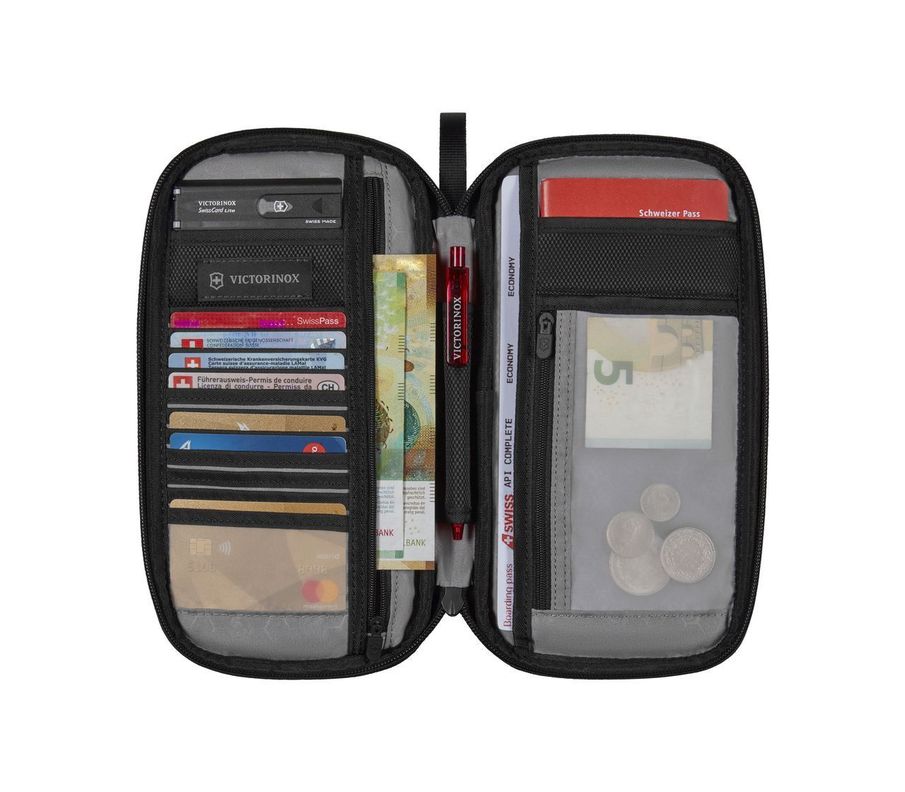 Portadocumento protección RFID negro Victorinox-2