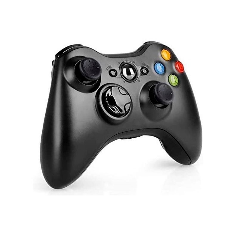 Control Gamepad Para Pc y Xbox 360 Inalambrico Negro-0