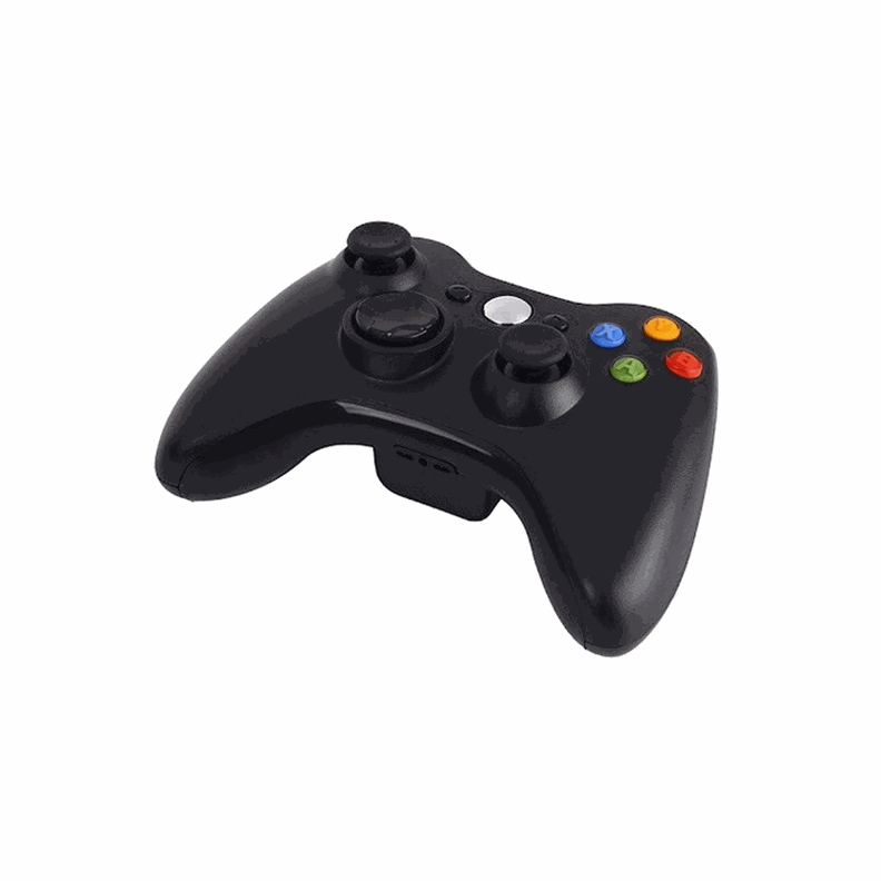 Control Gamepad Para Pc y Xbox 360 Inalambrico Negro-1