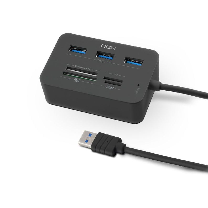 Lector de tarjetas Nox Reader One + Hub USB 3.0-0