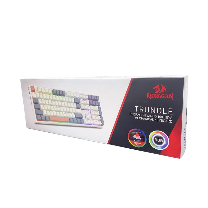 Teclado Mecanico Redragon Trundle K668WBO-RGB Sw Red Ingles-2