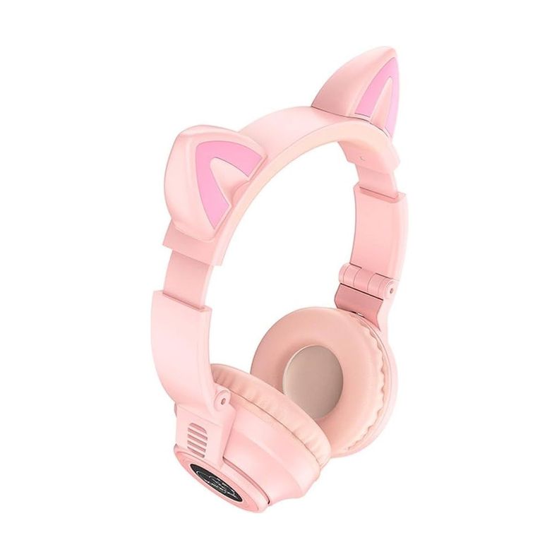 Audífono Kitty Bluettoth Borofone Bo18 Pink-1