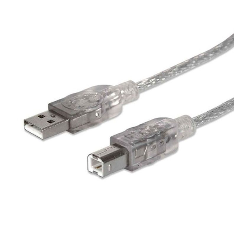 Cable Para Impresoras Usb 2.0 A Macho B Macho 480mbps 1.8mts-1
