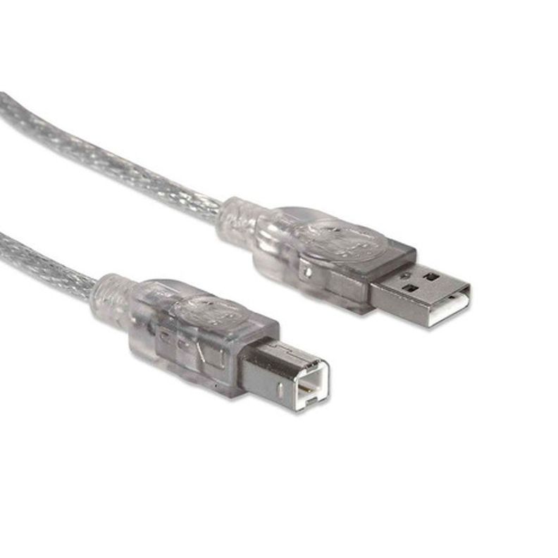Cable Para Impresoras Usb 2.0 A Macho B Macho 480mbps 1.8mts-0