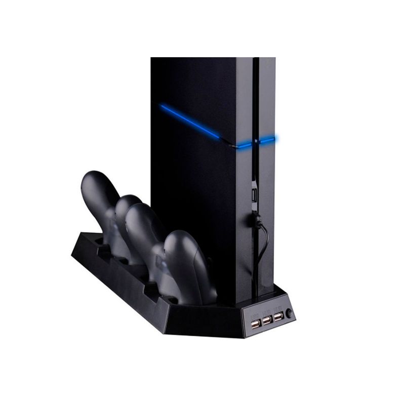 Base Vertical con Ventilacion Y Carga Compatible PS4 Fat-1