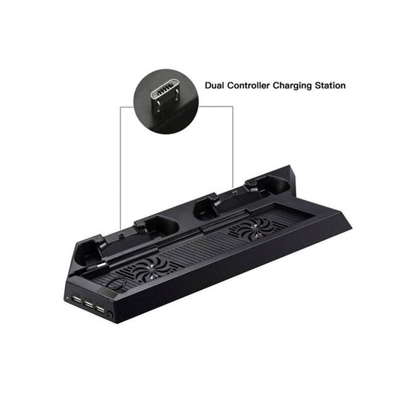 Base Vertical con Ventilacion Y Carga Compatible PS4 Fat-2