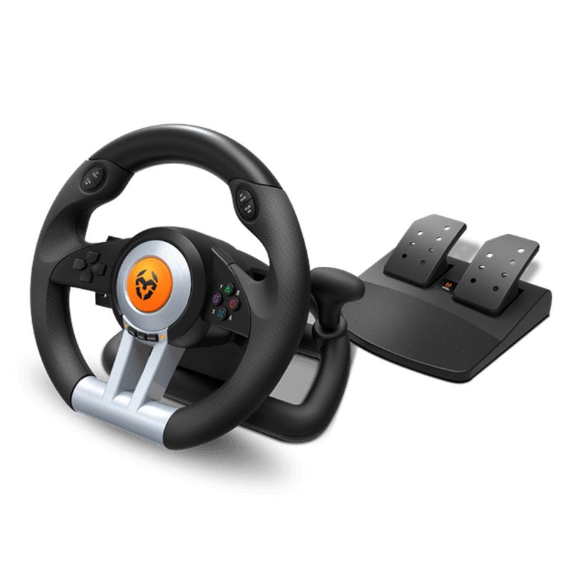 Volante Y Pedales Gamer Krom K-wheel Multiplatafoma-0