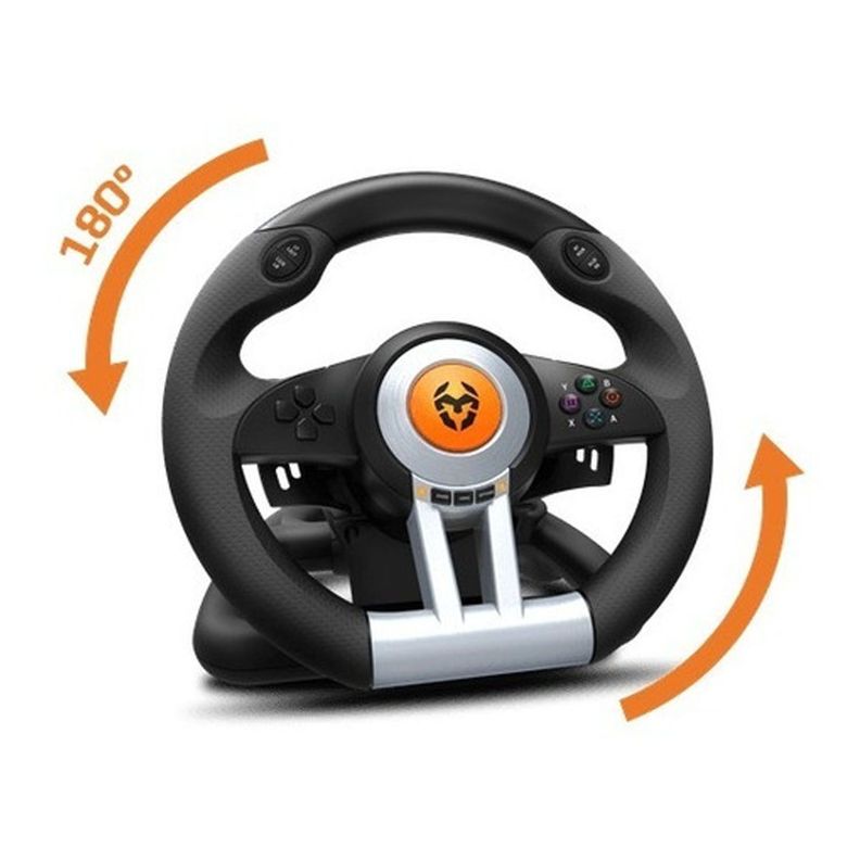 Volante Y Pedales Gamer Krom K-wheel Multiplatafoma-2