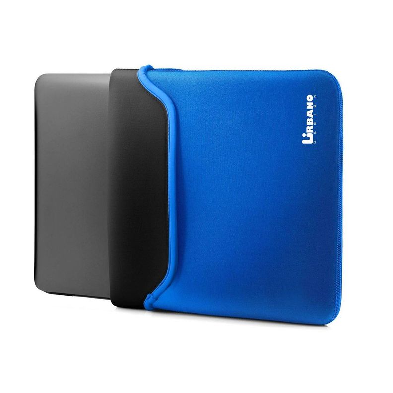 Funda Para Notebook 15 pulgadas Reversible Azul/Negro-0