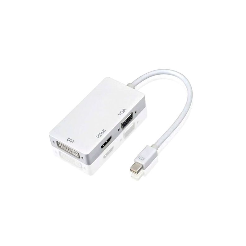 Adaptador Mini Display Port A Hdmi, Vga y Dvi-0