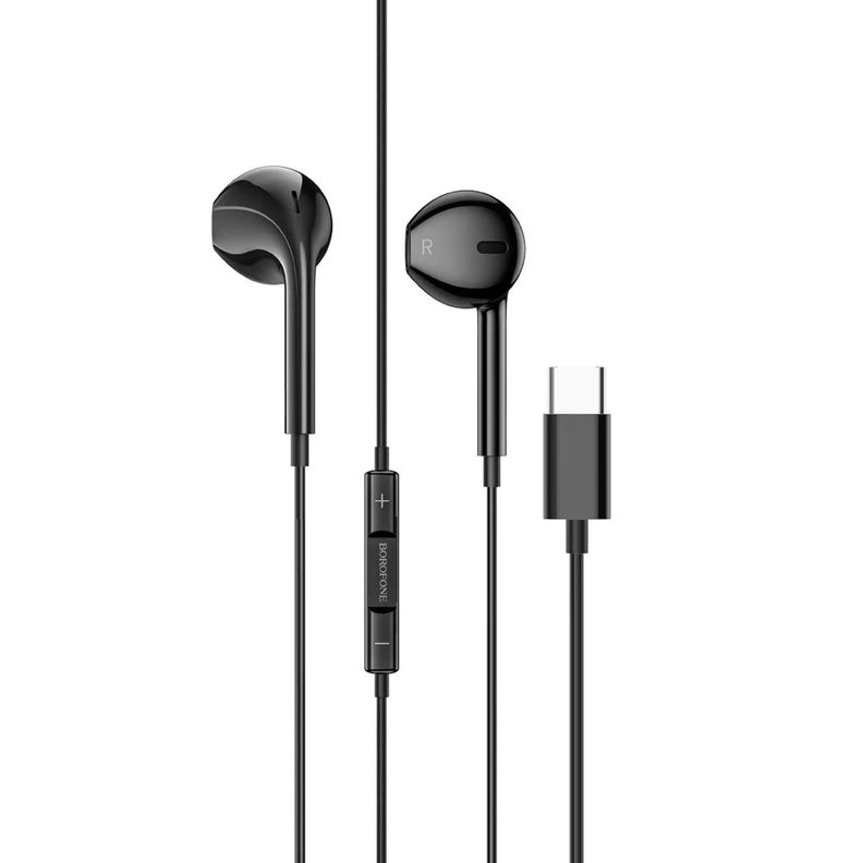 Audífono Tipo C BM80 Black - Borofone-0