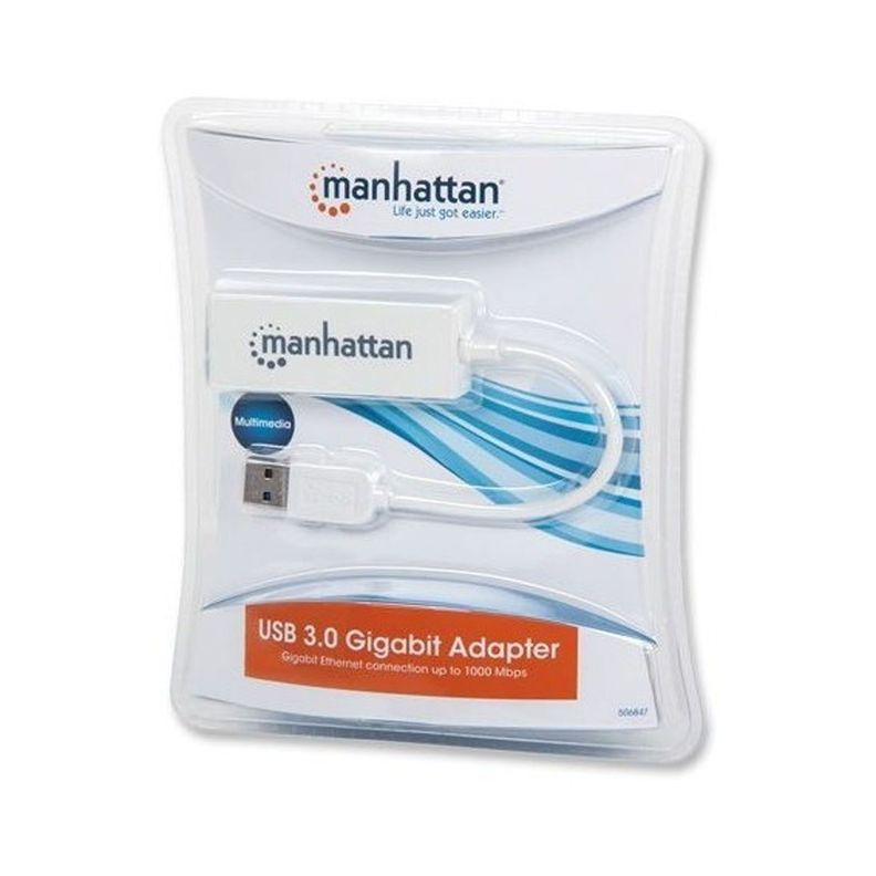 Adaptador Lan Gigabit Ethernet A Usb 3.0 Manhattan-3