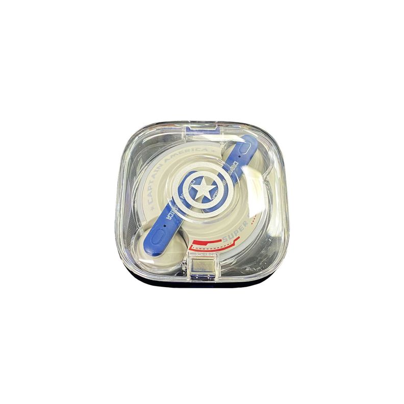 Audifono Bluetooth 5.3 Lenovo QS-28 Marvel Capitan America-0