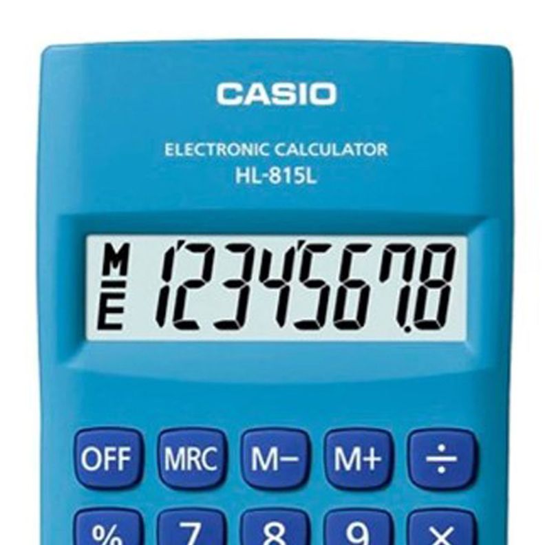 Calculadora De Bolsillo Casio HL-815L  Azul - Crazygames-1