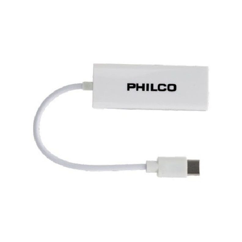 Adaptador Lan Usb Tipo C A Rj45 Red Philco R0092-0