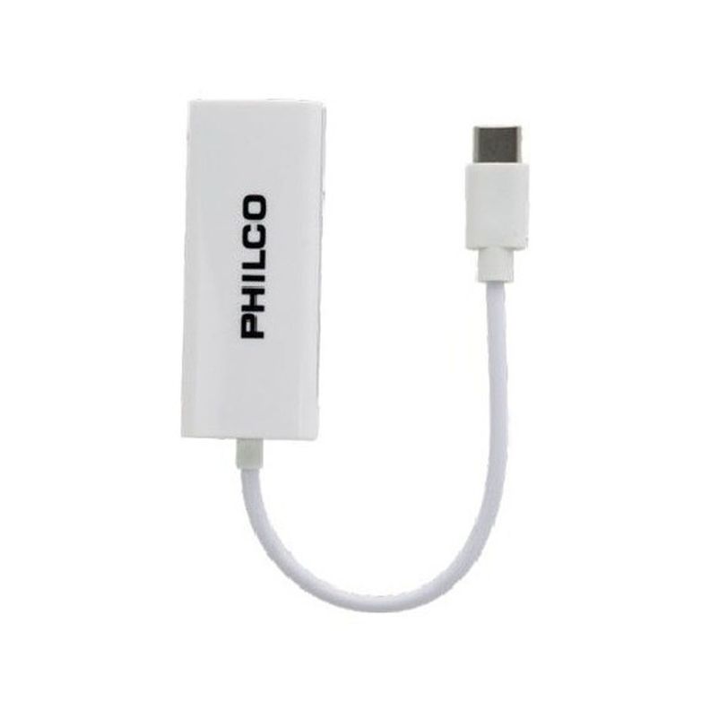Adaptador Lan Usb Tipo C A Rj45 Red Philco R0092-1