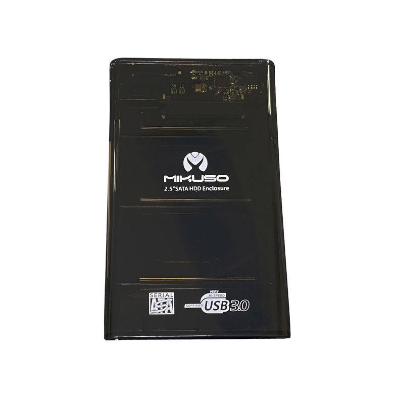 Cofre Para Disco Duro 3.0 Transparente Mikuso Ecs-017-0