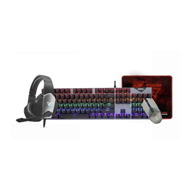 Kit Gamer 4 en 1 Jedel CP-05 Con Teclado Mecánico Sw Azul-0