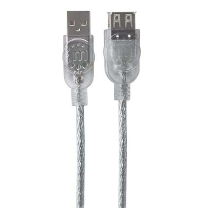 Cable Extension Usb 2.0 Plateado 1,8 Mts 336314 - Crazygames-1