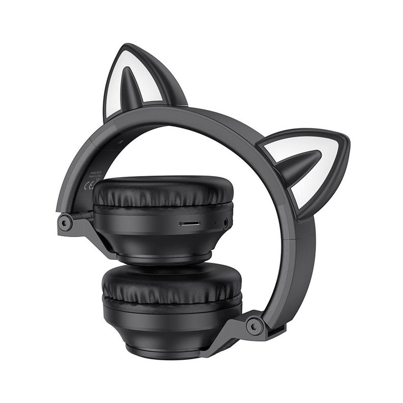 Audífono Kitty Bluettoth Borofone Bo18 Black-1